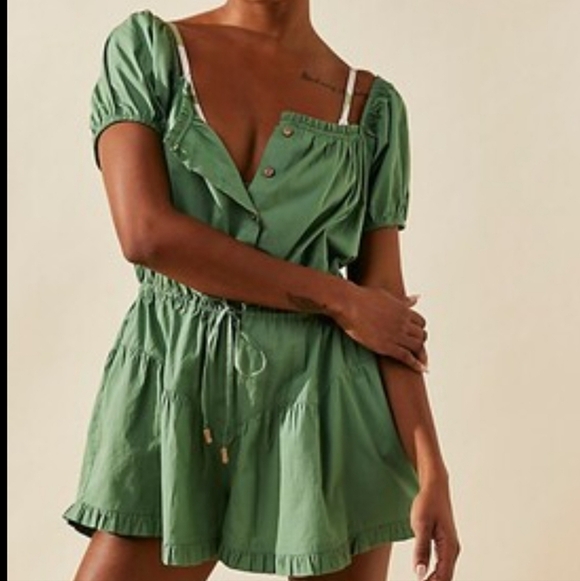 Free People Pants - Free People A Sight For Sore Eyes Cotton Romper
